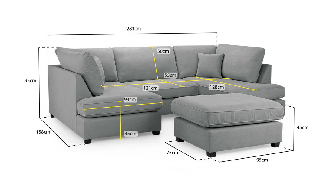 Carnaby U Shaped Sofa Beds