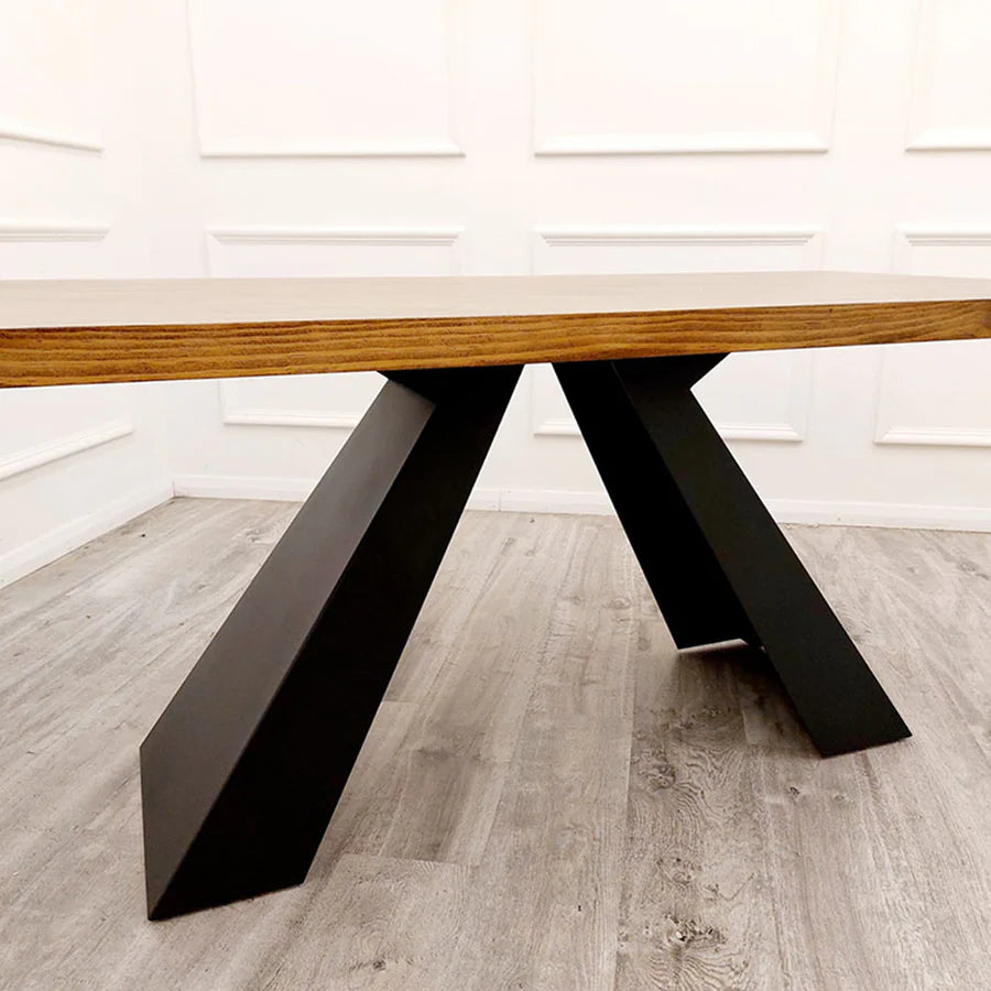 Axel 1.8m Small Oak Dining Table With 4 Chairs