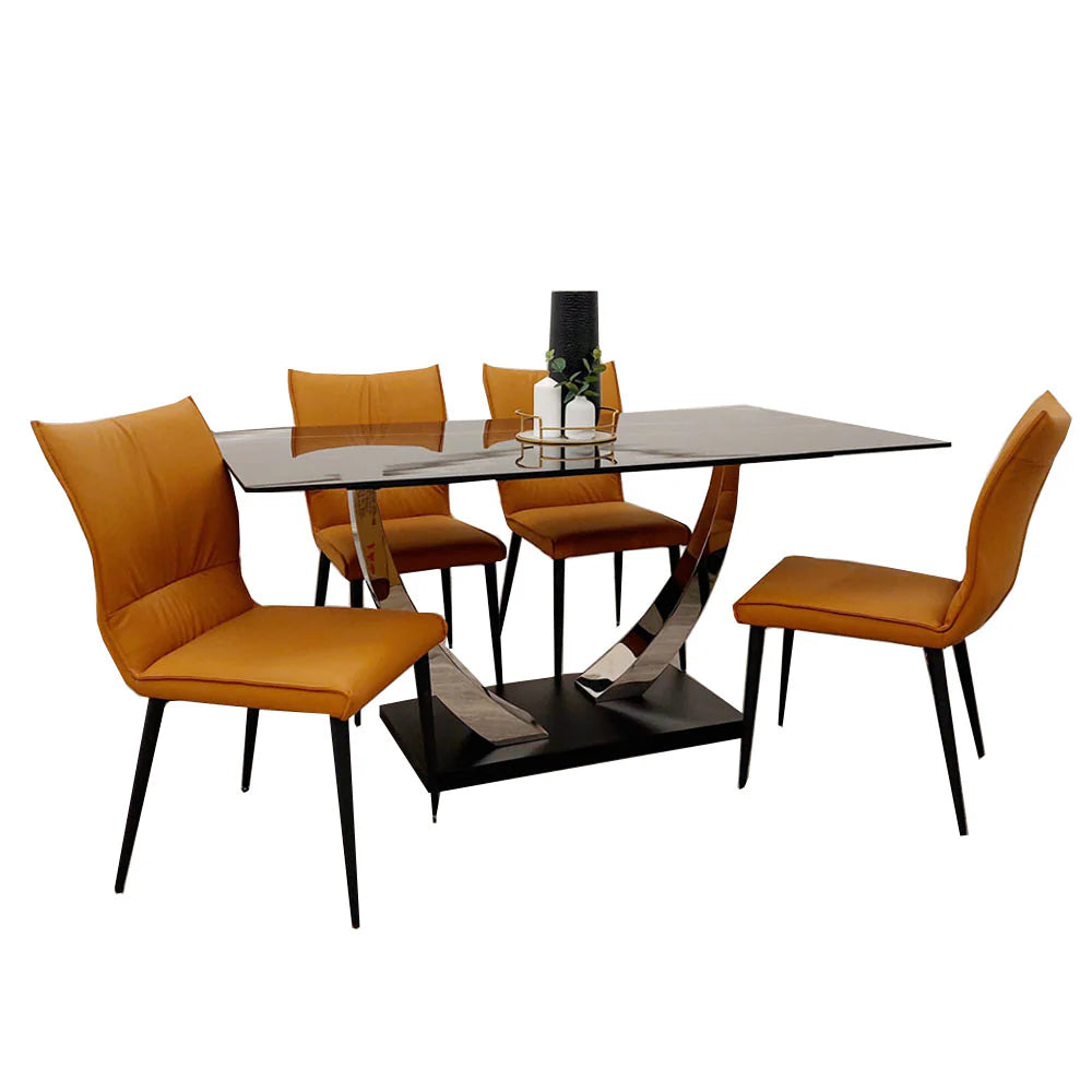 Glass Kitchen Dining Table