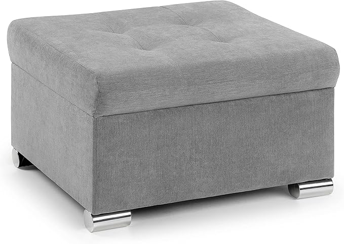 Grey Leather Sofa Bed 