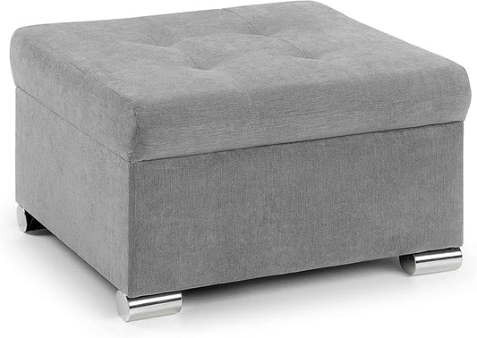 Grey Leather Sofa Bed 