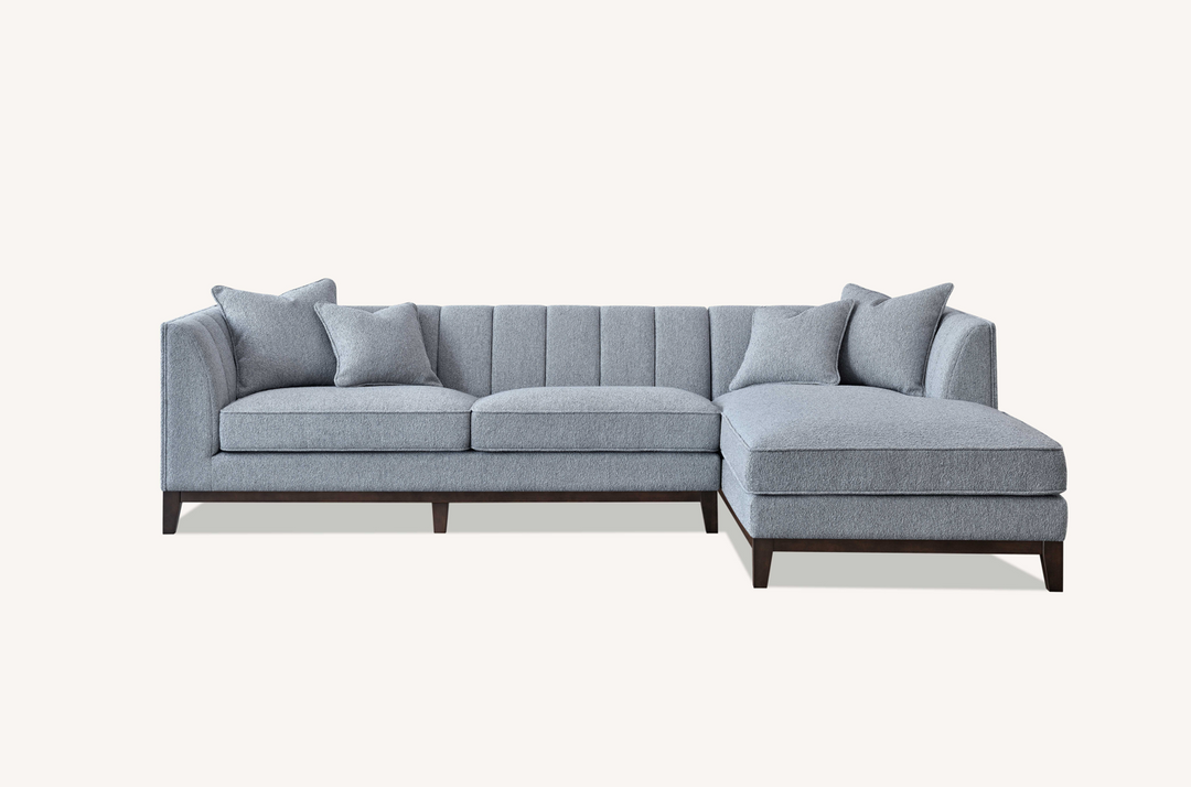 Aluxo Cooper Right Hand Charcoal Corner Sofa