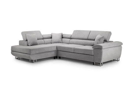 Anton Sofabed Left Hand Facing Corner Sofa - Grey