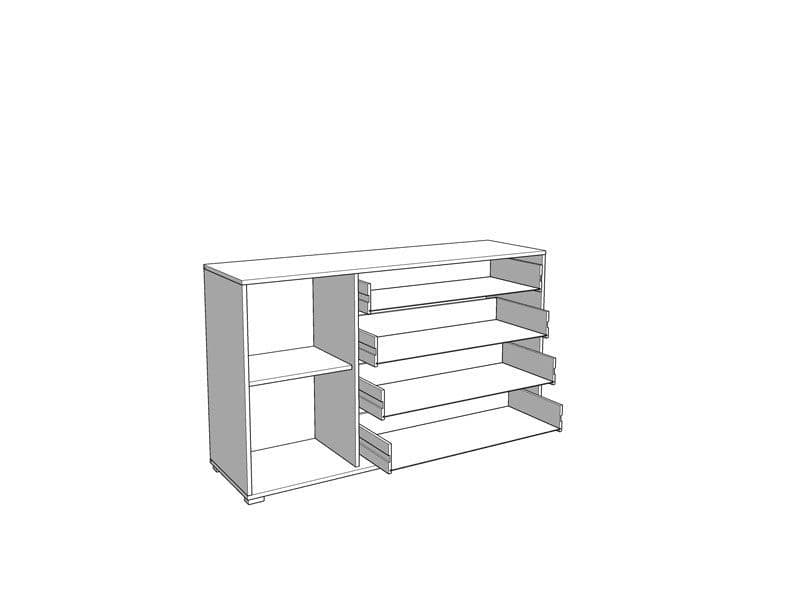Zavaro Sideboard 4 Drawer Sideboard