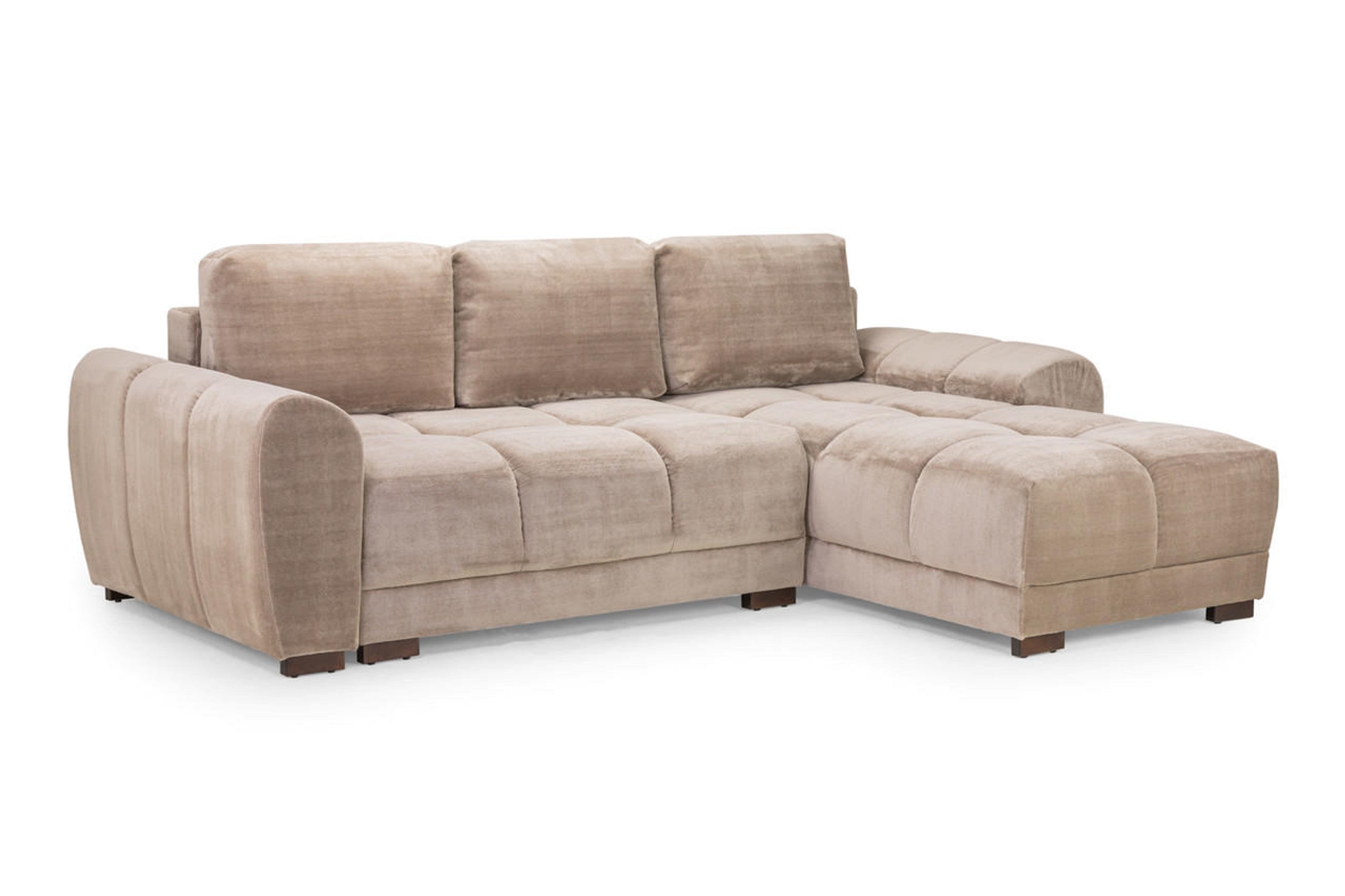 Azzuro Universal Cream Corner Sofa 4 Seater