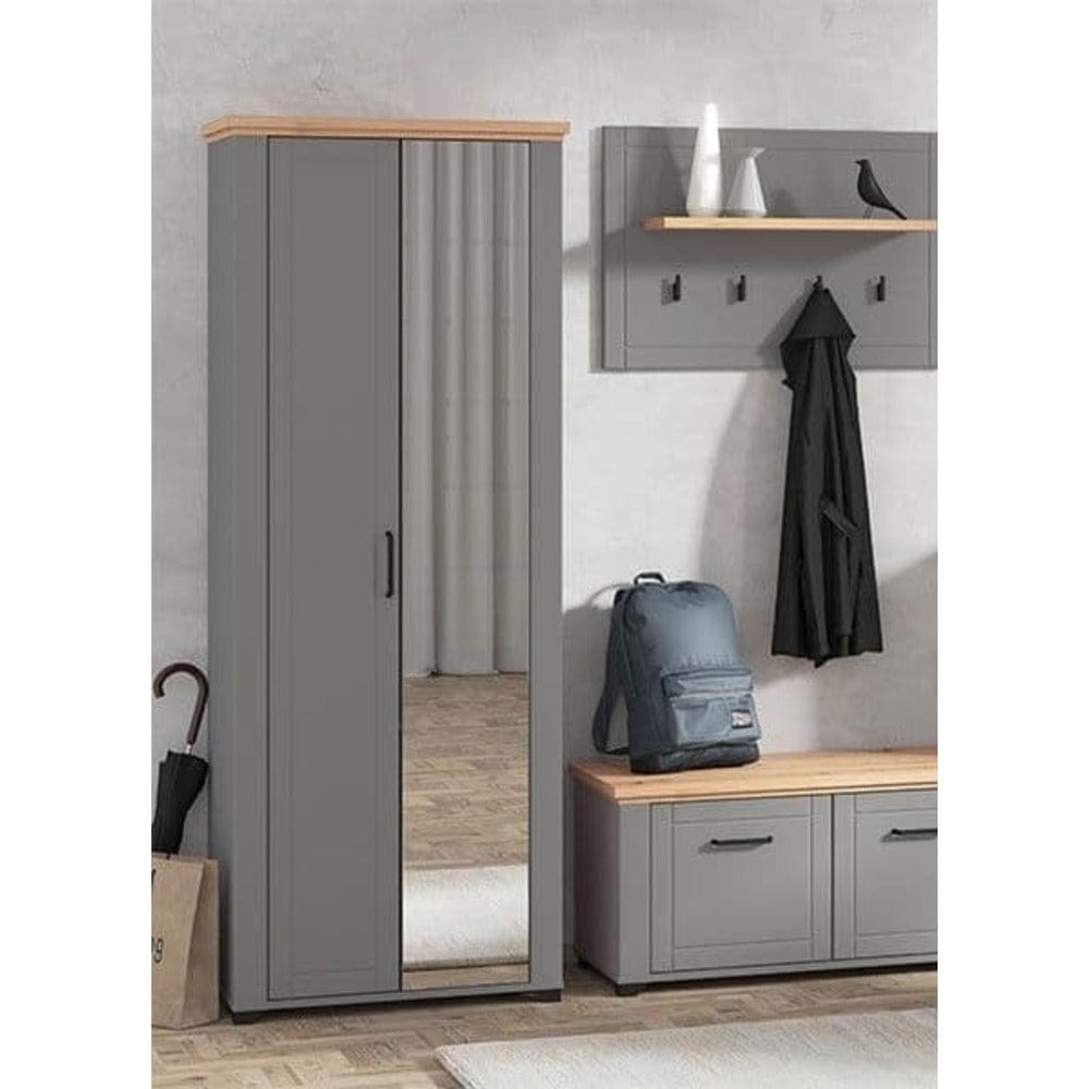 black mirrored wardrobes