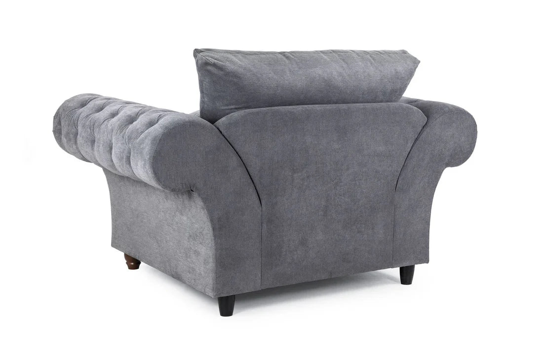 Windsor Fullback Grey Tub Armchair