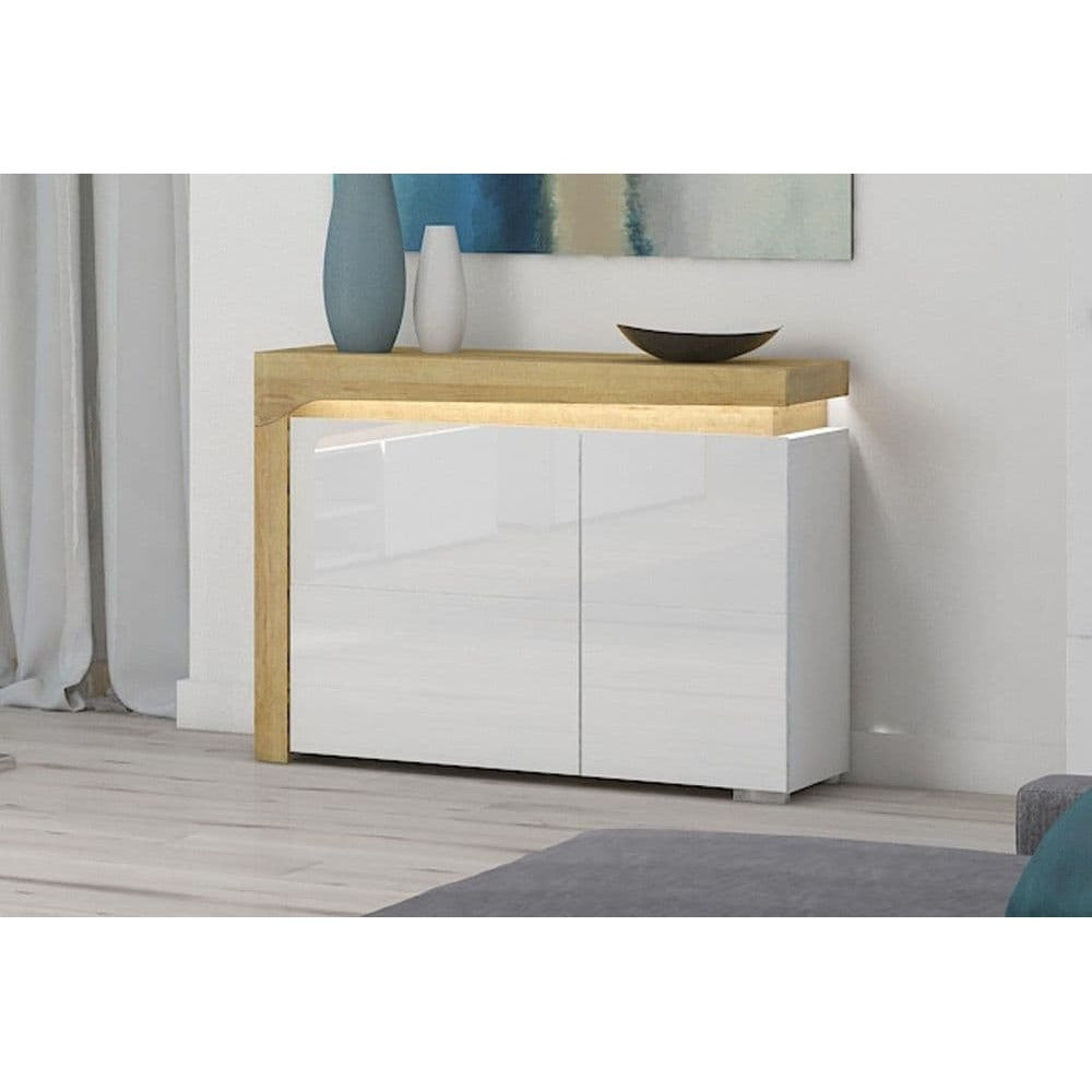 Grenald 2 Door Small Sideboard With Lights