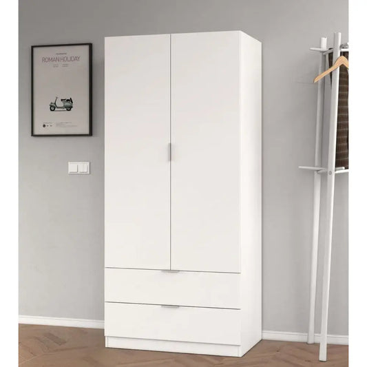 Cairo Artic White Compact Wardrobe