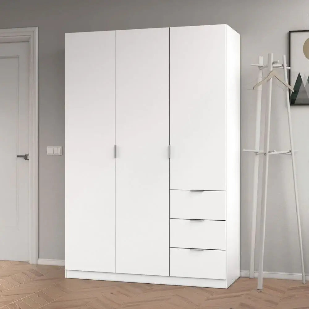 Cairo Artic White Compact Wardrobe