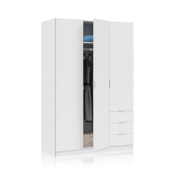 Cairo Artic White Compact Wardrobe