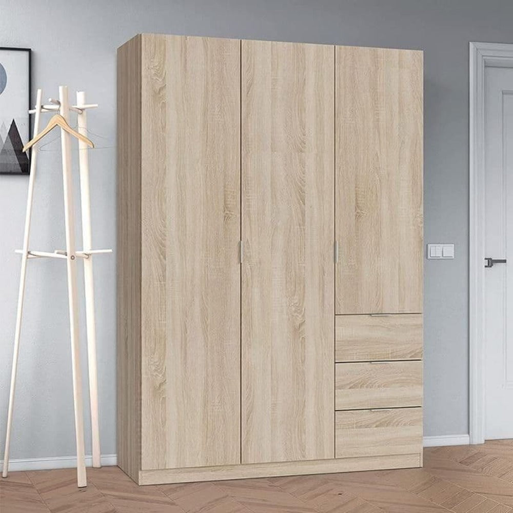 Cairo Oak Effect Compact Wardrobe