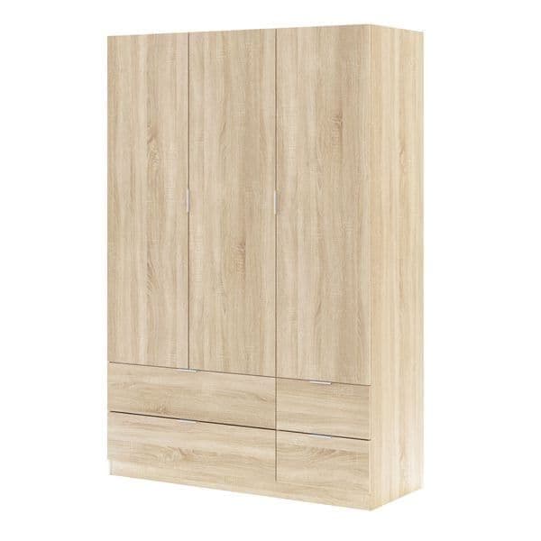 Cairo Compact Oak Wardrobe Dresser 3 Drawers