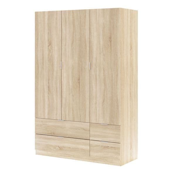 Cairo Oak Effect Compact Wardrobe