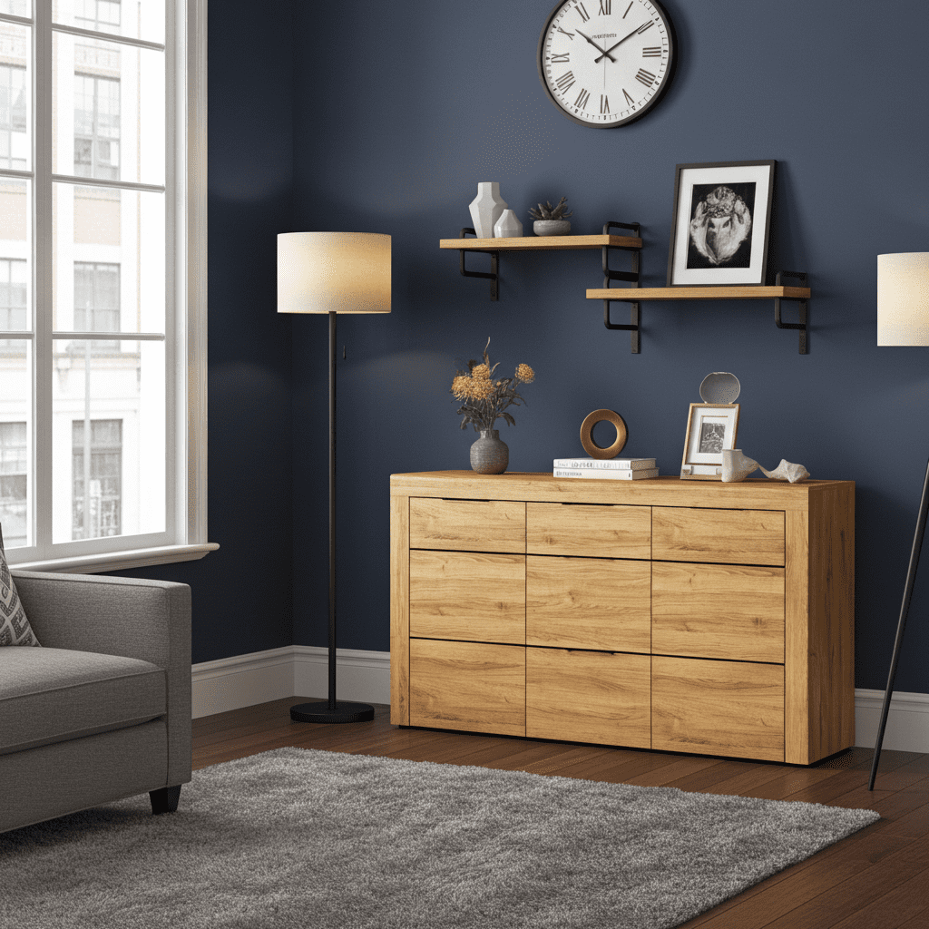Lindel 3 Drawer Oak Sideboard Oak