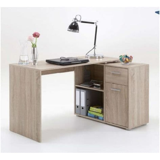 Ruben Corner Flexi Desk Oak Effect