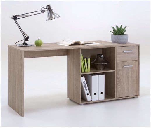 Ruben Corner Flexi Desk Oak Effect