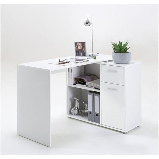 Ruben Corner Flexi Desk White