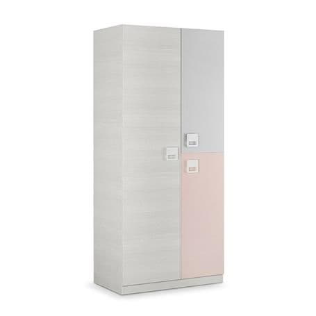 Carlos 3 Door Grey Wardrobe