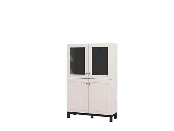 Callesso Cashmere Taupe Panelled Highboard Display Cabinet