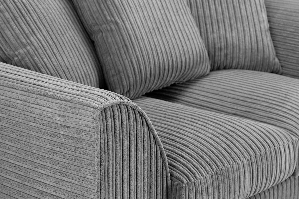 Harley Jumbo Cord Fabric Sofa 3 Seater