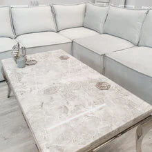chrome coffee table
