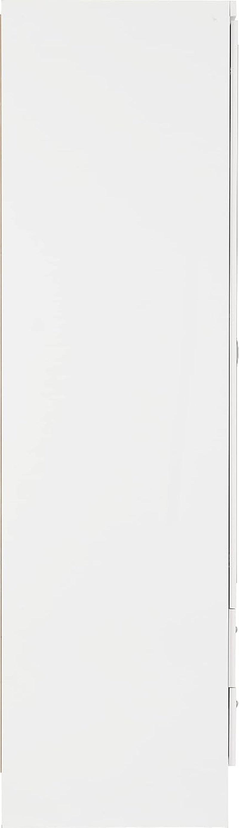Nevada 3 Door 2 Drawer Wardrobe in White Gloss