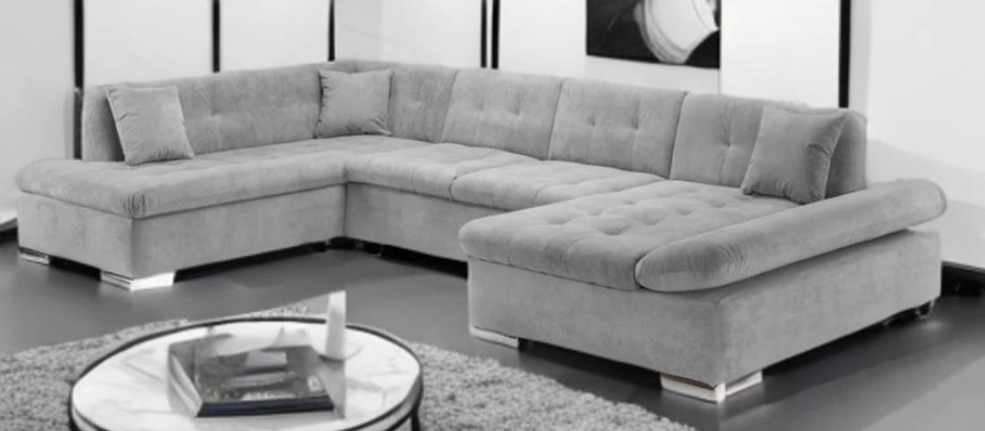 Bergen Sofabed Left Hand Corner Sofa - Grey