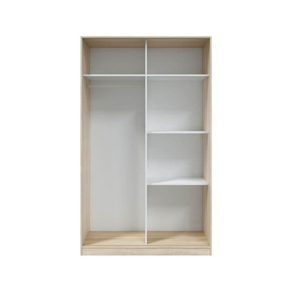 Durham Artic White and Oak Wardrobe