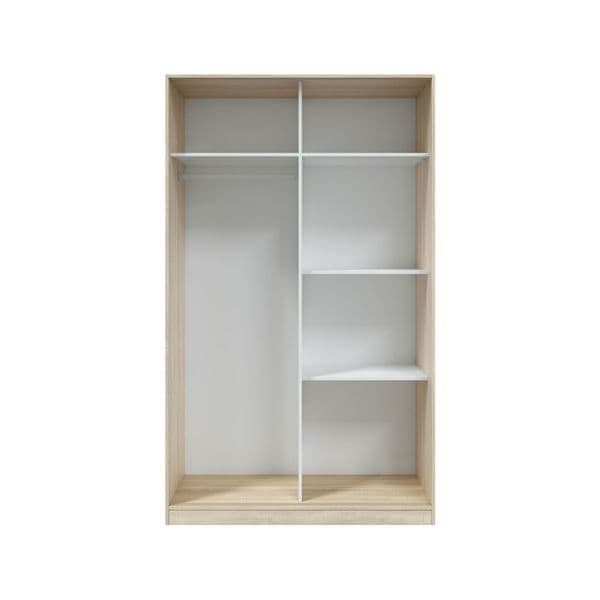 Durham Arctic 120cm Wide Sliding Wardrobe