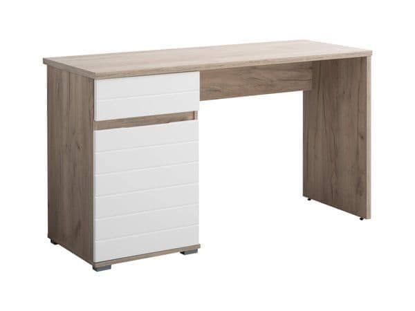 Ruby Oak and White Gloss Desk Pedestal