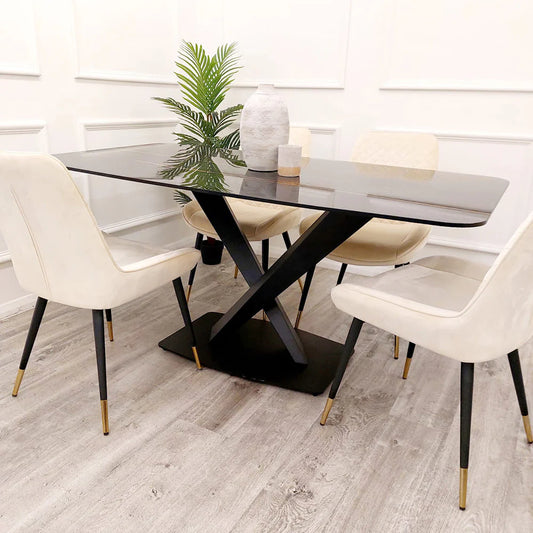 glass dining table