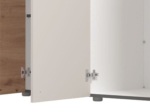 Bayenine Cashmere & Artisan Mirrored 5 Door Oak Wardrobe