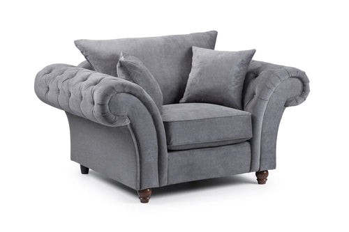 grey tub armchair