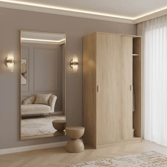 Hansen Canadian Single Oak Wardrobe