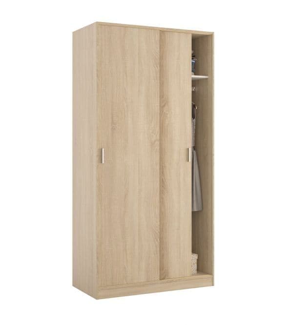 Hansen Canadian Single Oak Wardrobe