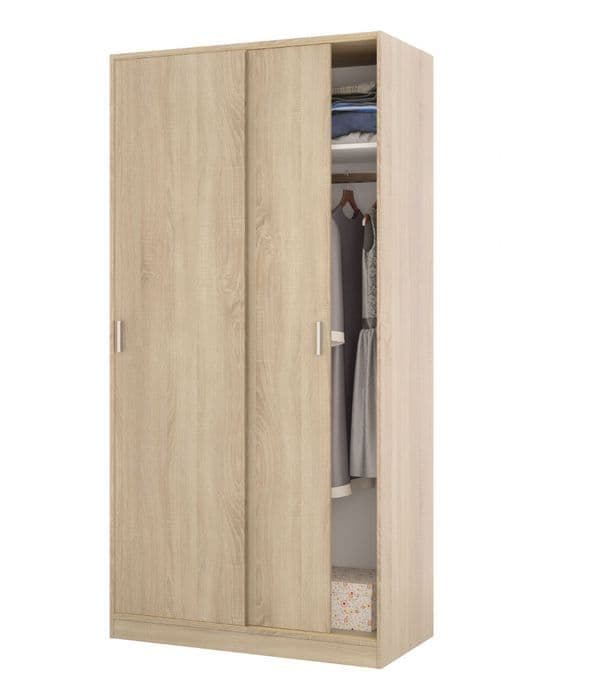 Hansen Canadian Single Oak Wardrobe
