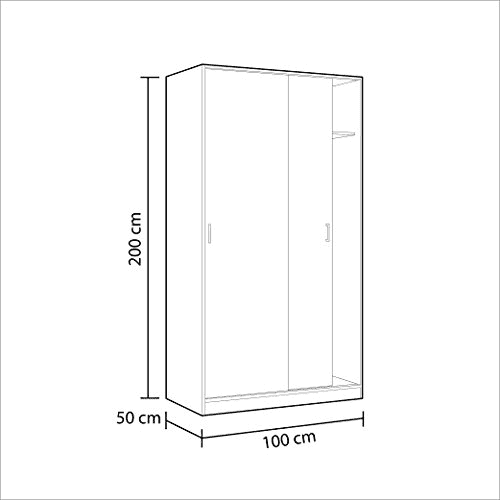 Hansen Canadian Single Oak Wardrobe