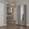 Karnabe Black Mirrored Wardrobes