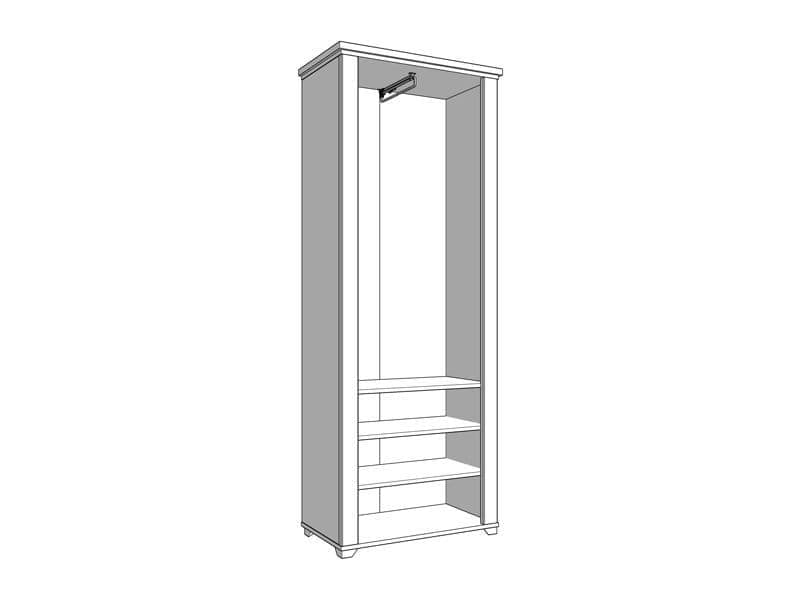 Karnabe Black Mirrored Wardrobes