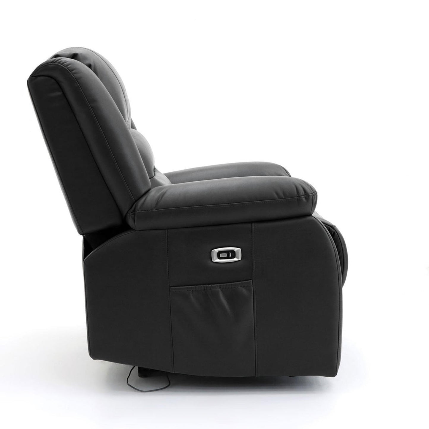 Alva Electric Recliner 2 Seater Sofa - Black