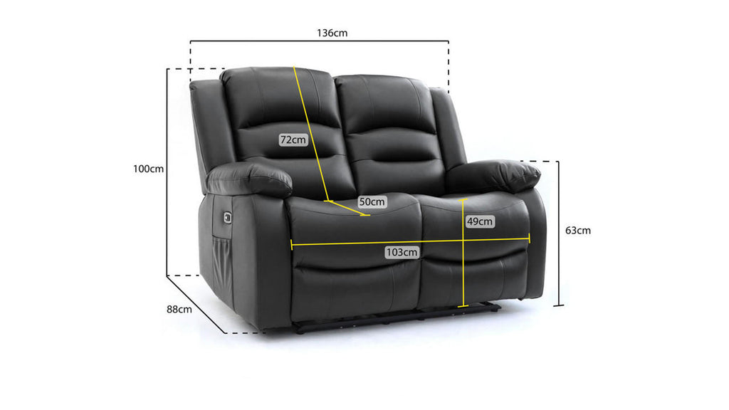 Alva 2 Seater Electric Recliner Sofa
