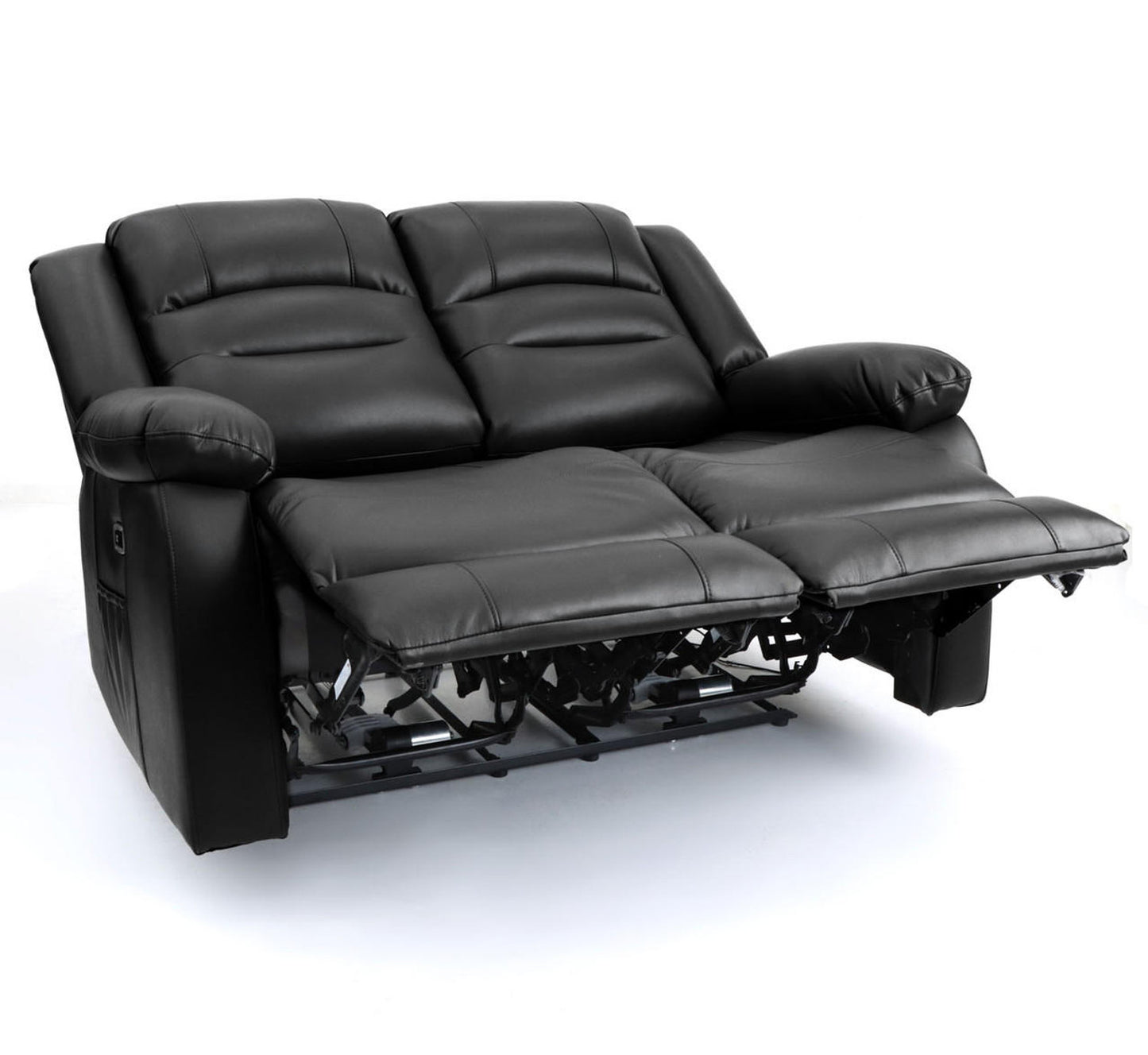 Alva Electric Recliner 2 Seater Sofa - Black