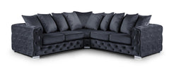 Ankara Sofa Large Corner - Slate – North East Sofas Direct