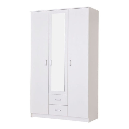 Ilane White 3-Door Wardrobe