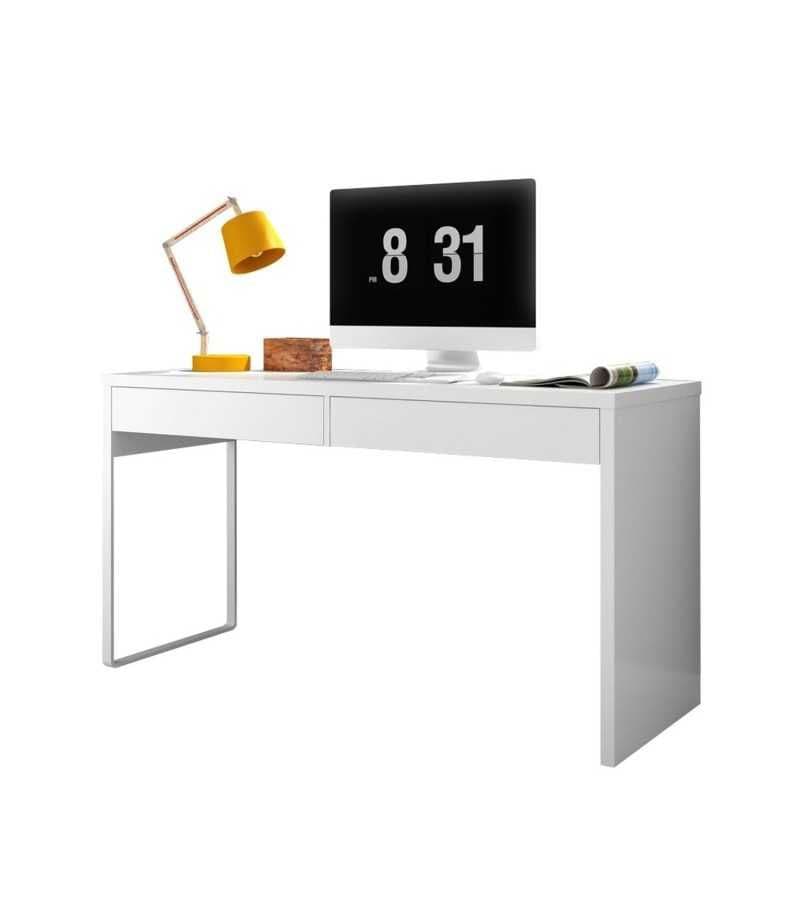 Iris Artic White Desk With Drawers