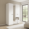 Nelson White 3-Door Cream Wardrobe