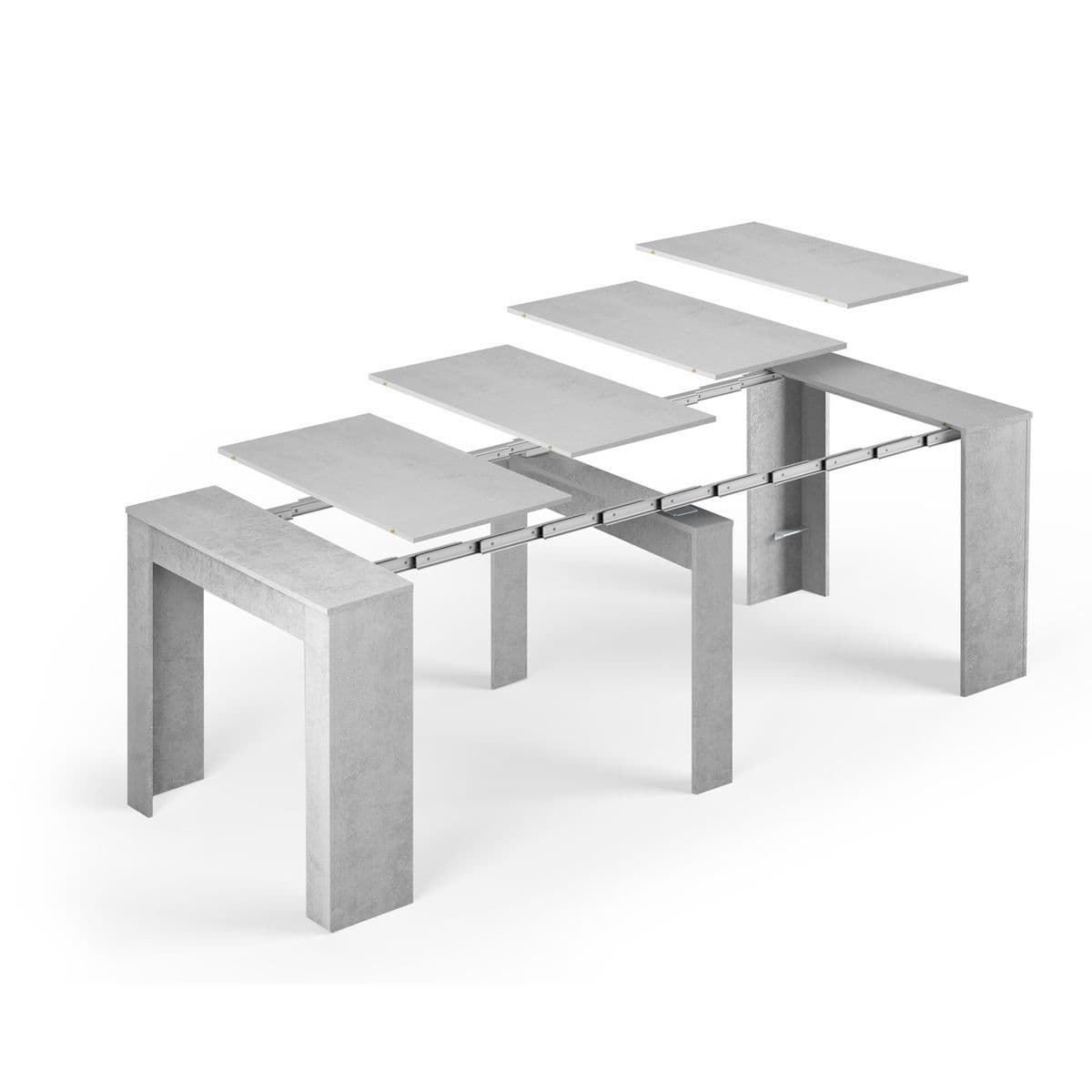 Bahia Concrete Grey Extending Dining Table