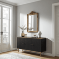 Valetta 140cm Large Black Sideboard