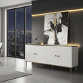 Valetta High Gloss White Sideboard